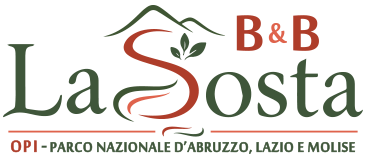 Logo del B&B Opi La Sosta, affittacamere familiare a Opi nel Parco Nazionale d’Abruzzo.